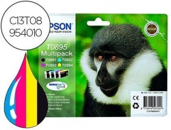 Ink-jet epson t0895 stylus s20 / 21 / sx105 pack multicolor