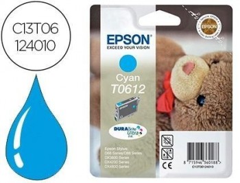 Ink-jet epson t0612 stylus d68 / d88 / dx3800 / dx4200 / dx4800 cian -250 pag-