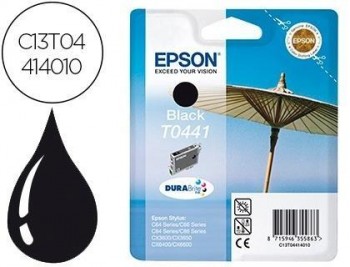 Ink-jet epson t0441 stylus c64 / 66 / 84 / 86 / cx3600 negro -600 pag-